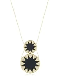 House of Harlow 1960 14k Yellow Gold-Plated Sunburst Stations Necklace