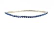 Anklet - A16 - Crystal Stretch ~ Sapphire (Blue)