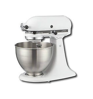 Kitchenaid K45sswh Made in Usa Classic Powerful 250 Watts Stand Mixer White