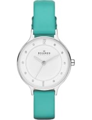 Skagen Anita Womens Three-Hand Leather Watch Skw2143
