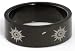 Blackline Sun Design Stainless Steel Ring by BodyPUNKS (RBS-014) Image