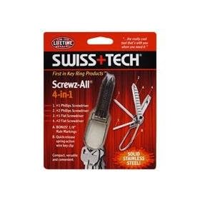 Swiss Tech Screwz All 4-in-1 Multi Tool with Key Ring