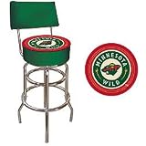 NHL Minnesota Wild Padded Bar Stool with Back