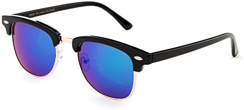 Newbee Fashion - "C Master" Flat Temple Design Simple Light Weight Fashion Clubmaster Sunglasses