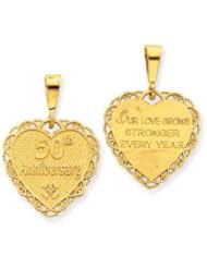 14k Gold 50th Anniversary Charm