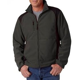 UltraClub - Mens Outdoor Escape Full-Zip Performance Micro Fleece (8470) by UltraClub