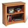 Prepac Sonoma 2 Shelf Wood Bookcase in Oak
