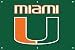 Miami Hurricanes Indoor/Outdoor Fan Banner 3 ft x 2 ft NCAA College Athletics Fan Shop Sports Team Merchandise