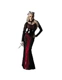 Sexy Black & Red Vampire New Adult's Costume Size 12-14
