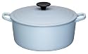 Le Creuset Cast Iron Round Casserole, Satin Blue, 20 cm  