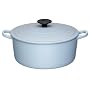 Le Creuset Cast Iron Round Casserole, Satin Blue, 20 cm �