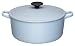Kitchen & Housewares : Le Creuset Cast Iron Round Casserole, Satin Blue, 20 cm  