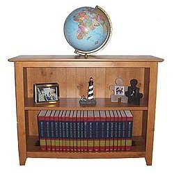 Jackson Bookcase with Classic Blue Ocean Globe Illuminated (Blue Ocean Illuminated) (43.5"H x 39"W x 13 5/8"D)