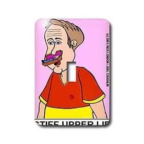 Londons Times Religion Heaven Hell Cartoons - Stiff Upper Lip - Light Switch Covers - single toggle switch