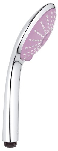Grohe 27689000 Vitalio Joy massage Handbrause, 2 Strahlarten mit Dimmer, rosa