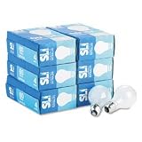 SLI Lighting 61504 SLI Incandescent Light Bulbs, General Purpose, Soft White, 60 Watt, 120v, 24/ct