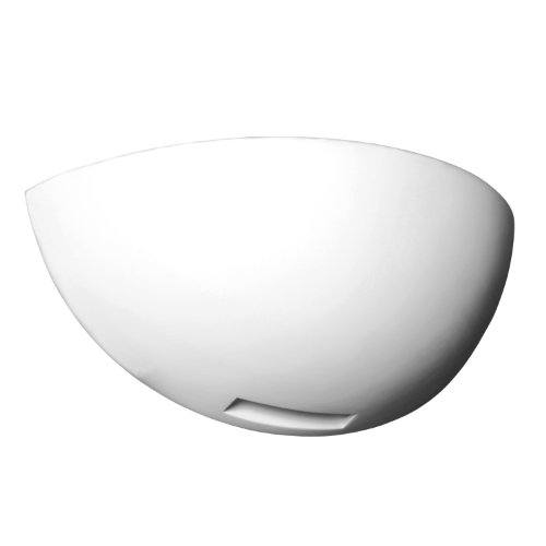 S-Luce V28235/1W Gypsum Gipsleuchte, Halbschale