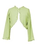 Rare Editions Toddler Girls 2T-4T HONEYDEW-GREEN KNIT RUFFLE BOLERO Sweater/Shrug/Jacket