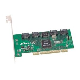 New Promise Sata300 Tx4 Cost-Effective 4-Port Serial Ata Pci Adapter Retail 66 Mhz Pci Bus