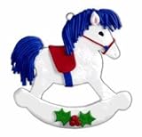 IMAGE OF 8123 Rocking Horse Personalized Christmas Ornament
