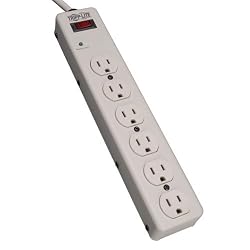 Tripp Lite TLM606HJ 6-Outlet 6 feet Cord Surge Protector/Suppressor with Metal Housing (1340 Joules, 6ft Cord)