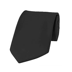 Solid Color Mens Tie by K Alexander - Black