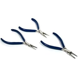 3 Piece Plier Set Chain Flat Round Jewelers Tools