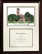 Midwestern State University Scholar Scholar Mahogany Framed Lithograph w/Diploma Opening