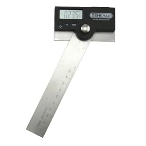 General Tools 1702 6-Inch Stainless Steel Pivoting Arm Digital Protractor by General Tools