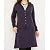 ミルフェルム ストレッチインレイ裏毛チュニックパーカー （Lサイズ/パープルネイビー/母乳育児用授乳服）