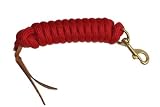 9' x 5/8 Cowboy Nylon Lead Rope Red