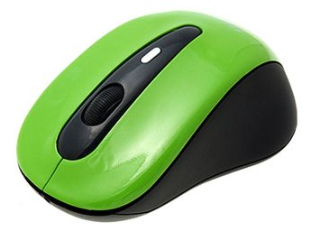 Lupo 2.4ghz 3 Button Wireless Optical Mouse With Nano Usb Receiver - Green Picture