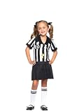 3PC.Half Pint Referee,dress w/pleated skirt,whistle,hair bows