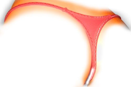 Intimaxy "Wearing My Heart..." Crotchless Thong Panties (Tamale Red) - One Size