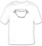 T-shirt with porcelain, black and white, Greece, coffee, vessel, cup, tea, Europe