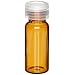 Wheaton W225152-06 Borosilicate Glass 1.8mL Vial with 0.010 PTFE Lined 9mm ABC Screw Cap, Amber/Natural (Case of 100)