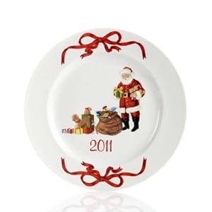 Martha Stewart Collection Dinnerware Holiday Garden 2011 Santa Plate