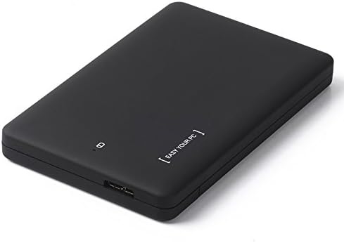 Timpo Hard Drive Box, Portable Hard Drive Enclosure 2.5 Inch USB 3.0 Hard Drive Disk HDD External Enclosure Case with USB 3.0 Cable for 9.5mm 7mm 2.5" SATA HDD and SSD Tool-free HDD Installation, Compatible with Windows 2000/ XP /Vista/ 7/ 8, Mac OS 9.1/10.8.4 (Black)