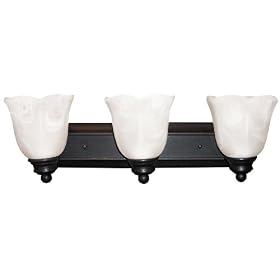 Yosemite Home Decor 92193VB Mahogany 24-Inch 3-Light Bathroom Vanity, Venetian Bronze by Yosemite Home Decor