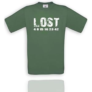 Comedy-shirts DIVERSE FARBEN - LOST 4 8 15 16 23 42 ZAHLEN... UNISEX T-Shirt
