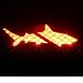 DIVER SHARK - 3rd Third Brake Light Vinyl Decal Mask Kit #1152 | Vinyl Color: Black