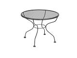 Meadowcraft Alexandria Wrought Iron 24 Round Metal Patio Coffee Table Textured Bronze Finish