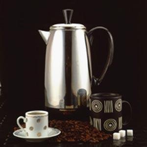 Childrens Toyshop  Kitchen & Housewares : Farberware FCP412 12-Cup Electric Percolator, Stainless Steel with Black Accents