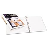 Antimicrobial View Binder w/One-Touch EZD Rings, 1 Capacity, White