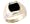 Square Onyx and Diamond Men's Ring