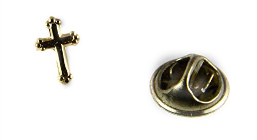 6030087 Christian Cross Lapel Pin Tie Tack Religious Brooch Pin Church Servant Jesus Christ Jewelry