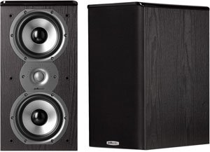 Polk Audio TSi200 Bookshelf Speakers (Pair, Black)