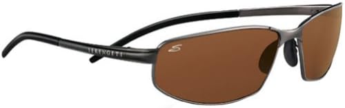 Serengeti Granada Adult Polarized Classics Sports Sunglasses - Metallic Gun/Drivers / One Size Fits All