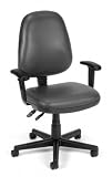 Charcoal OFM Vinyl Computer Posture Task Chair with Arms