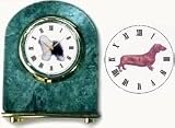 Dachshund Marble Arch Clock, 2.5 Inches Tall